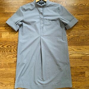 Lafayette 148 - Med dress, mandarin collar, cuff sleeves, & asymmetrical pocket